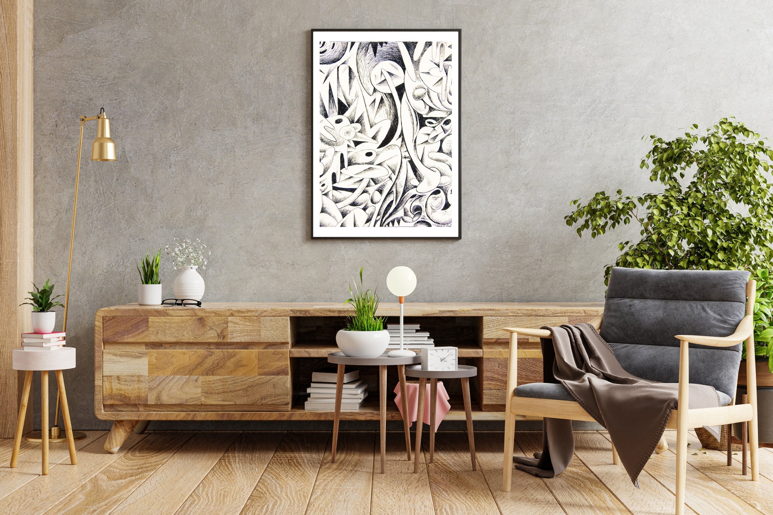 Abstract Wall Art That Complements Any Decor Style