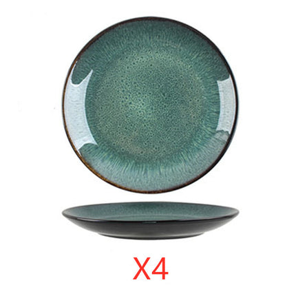 Retro bowls and plates Small plate 4pcs