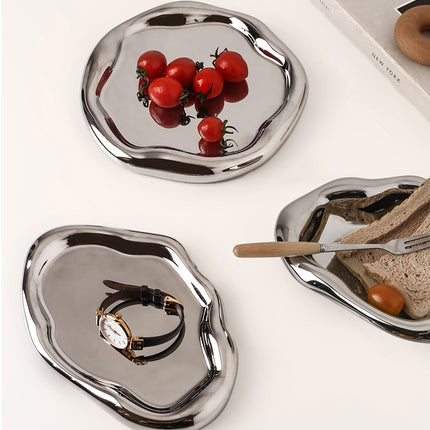 Simple And Creative Decoration Dessert Plate Ceramic Jewelry