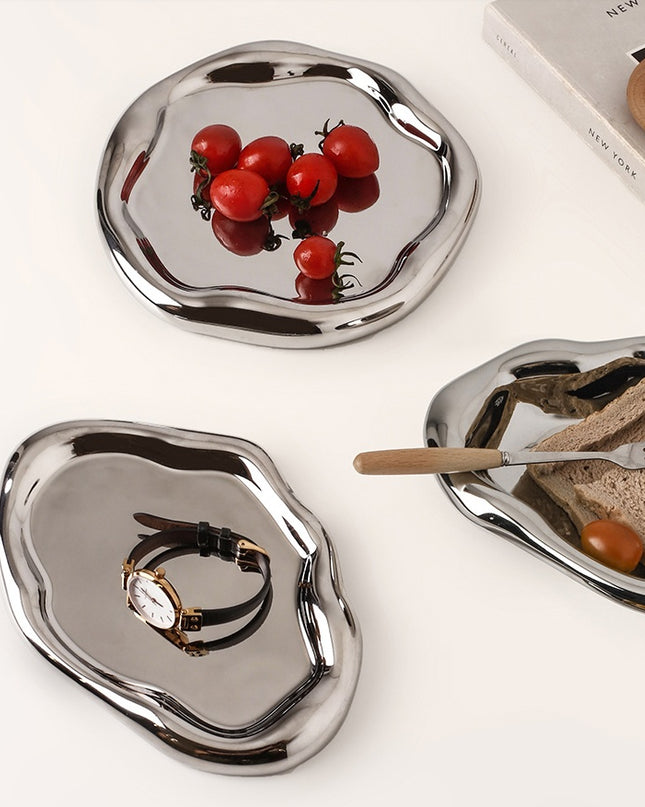 Simple And Creative Decoration Dessert Plate Ceramic Jewelry