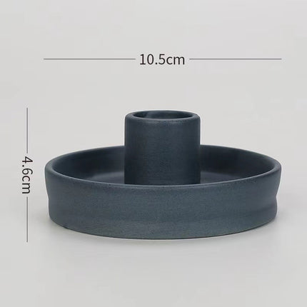 Tray Aromatherapy Candle Pedestal Decoration Straight blue