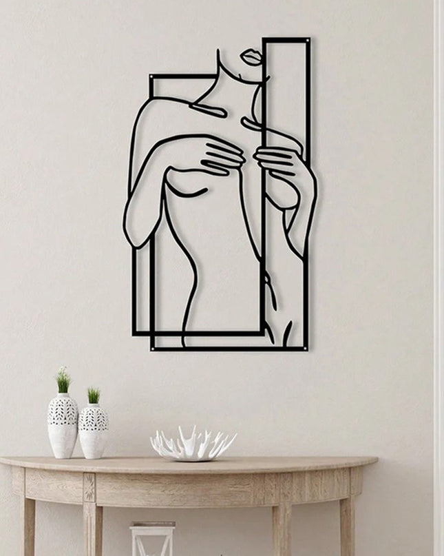 Girly Body Line Silhouette Wall Decoration