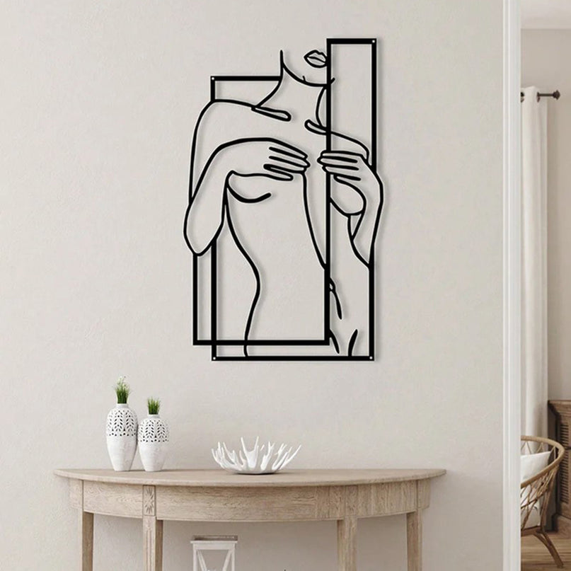 Female Body Line Silhouette Wall Decoration