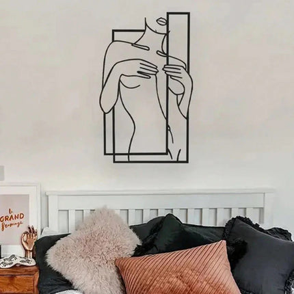 Girly Body Line Silhouette Wall Decoration