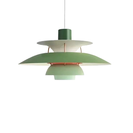 Modern Umbrella Simple Led Pendant Lights Green