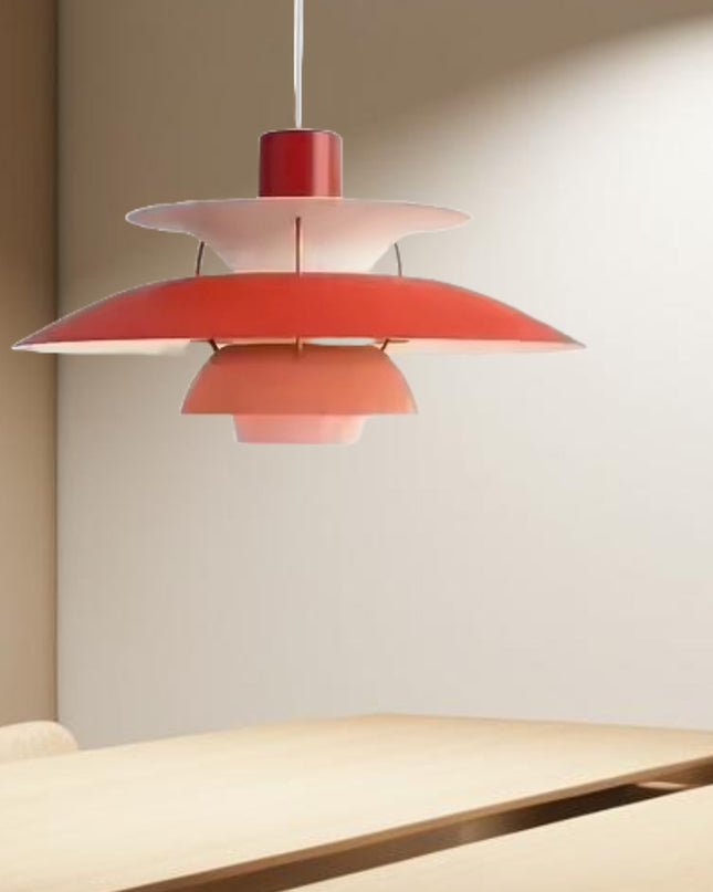 Modern Iron Art Umbrella Simple Led Pendant Lights for Hotel Table Dining Room Corridor Lamp Flying Saucer Decor Hanging Fixture