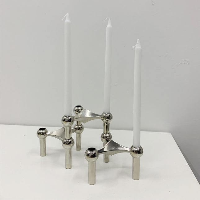Molecular Net Red Minimalist Indifferent Candle Holder