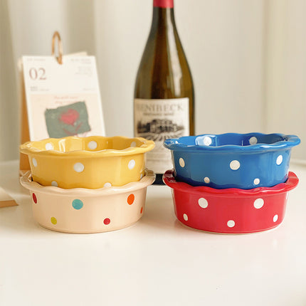 Cute Polka Dot Lace Bowl