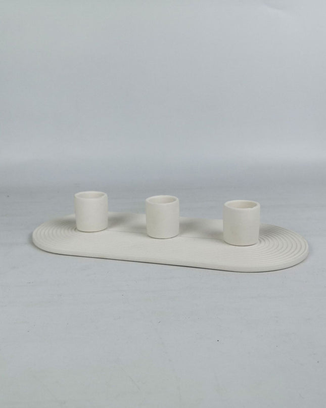 Ceramic Candle Holder Home Household Ceramic Ornaments White