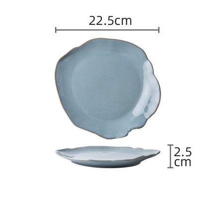 Personality Creative Irregular Ceramic Dishes B