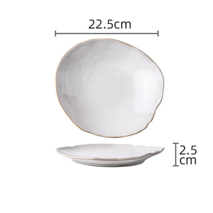 Personality Creative Irregular Ceramic Dishes A
