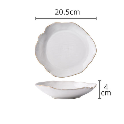 Personality Creative Irregular Ceramic Dishes H