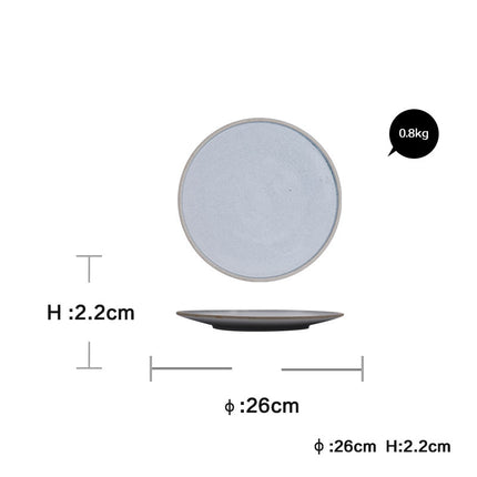 Household Dinner Plate, Flat Plate, Bowl And Plate Set Large plate 25cm