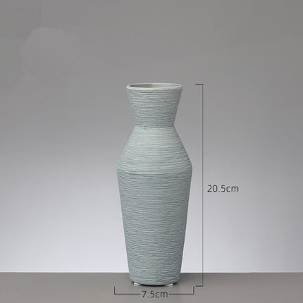 European ins small ceramic vase Gray