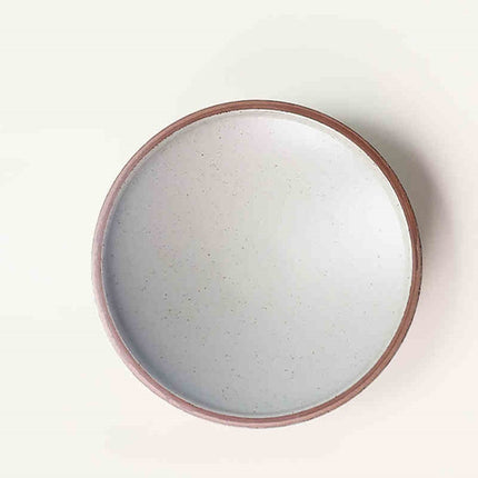Retro Handmade Turnip Plate Household Ceramic Tableware Plate M
