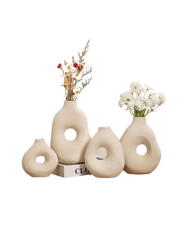 Ceramic Simple Vase Decoration Living Room Flower Arrangement Home Decoration