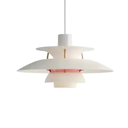 Modern Umbrella Simple Led Pendant Lights Cream