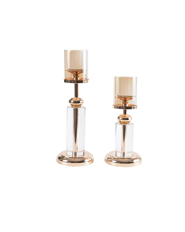 Crystal Candle Holder Candlelight Dinner Decoration