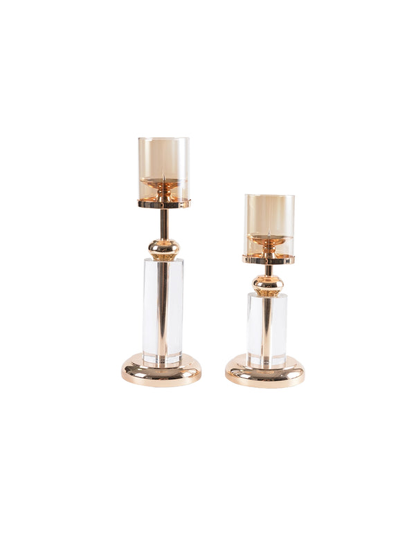 Crystal Candle Holder Candlelight Dinner Decoration