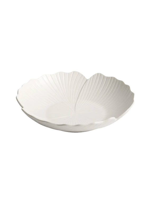 Ceramic Advanced White Deep Plates Dessert Plate