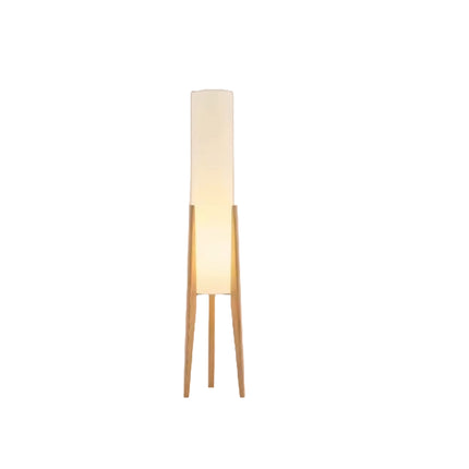 Retro Wabi-sabi Solid Wood Floor Lamp Walnut
