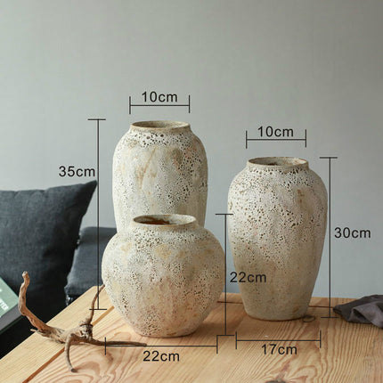 Dried flowers ceramic flower arrangement vase