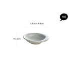 Light grey sauce dish