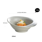 Light grey rice bowl
