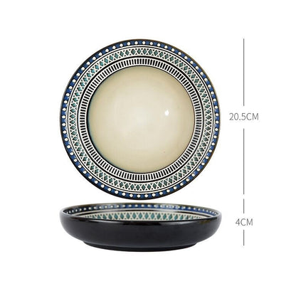 Dish Dishes Western-style Household Dishes Fruit Dishes Flat Dishes Nordic Tableware W