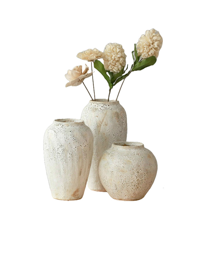 Dried flowers ceramic flower arrangement vase