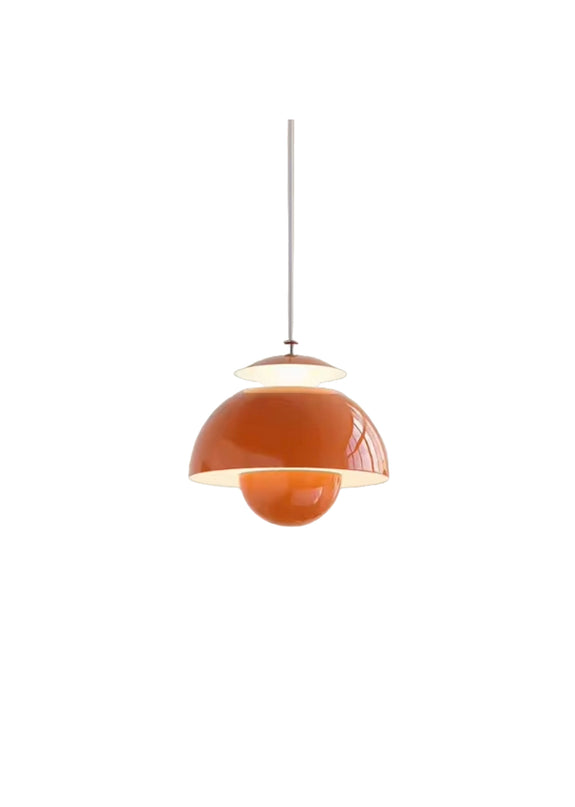 Semicircle Modern Hanging Lamp Orange Warm white
