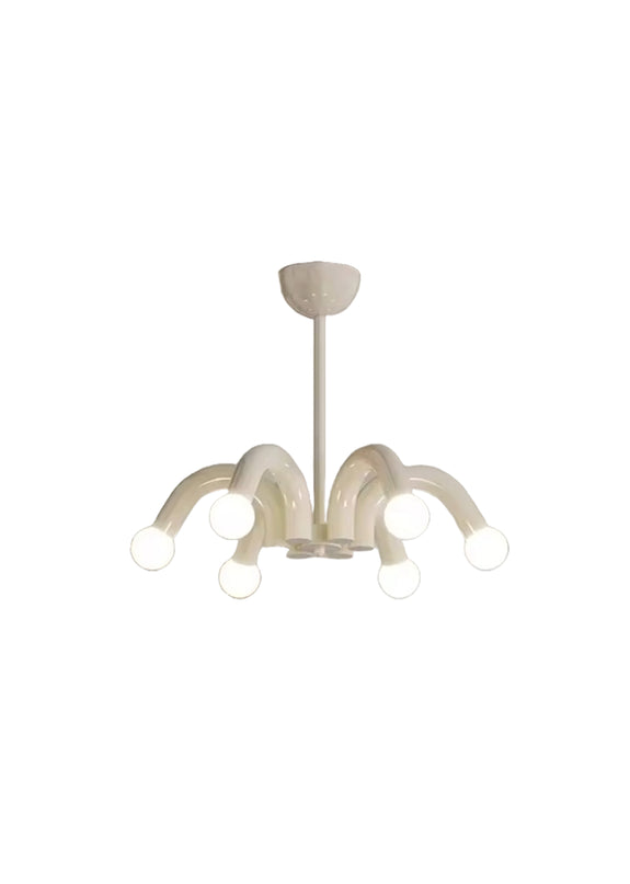 Modern Art Deco Pendant Lamp Beige