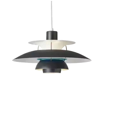 Modern Umbrella Simple Led Pendant Lights Black