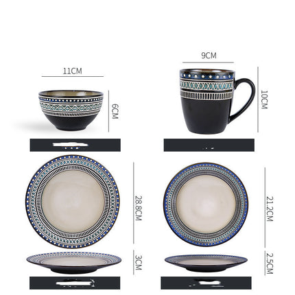 Dish Dishes Western-style Household Dishes Fruit Dishes Flat Dishes Nordic Tableware J