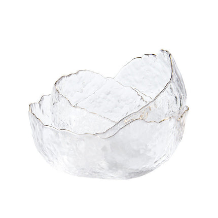 Transparent Glass Dishware Suit Household Fruit Plate