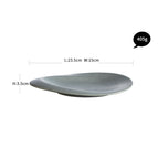 Grey sushi plate