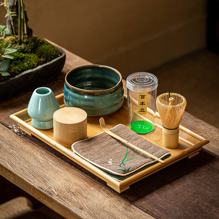 Tea Bowl Matcha Brushing Tea Tool Set Japanese Gift Box E