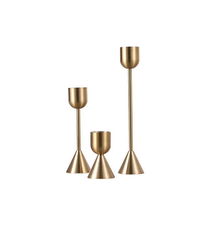 Copper Aluminum Metal Candle Holder Wedding Shooting Props Household Vintage Candle Holder