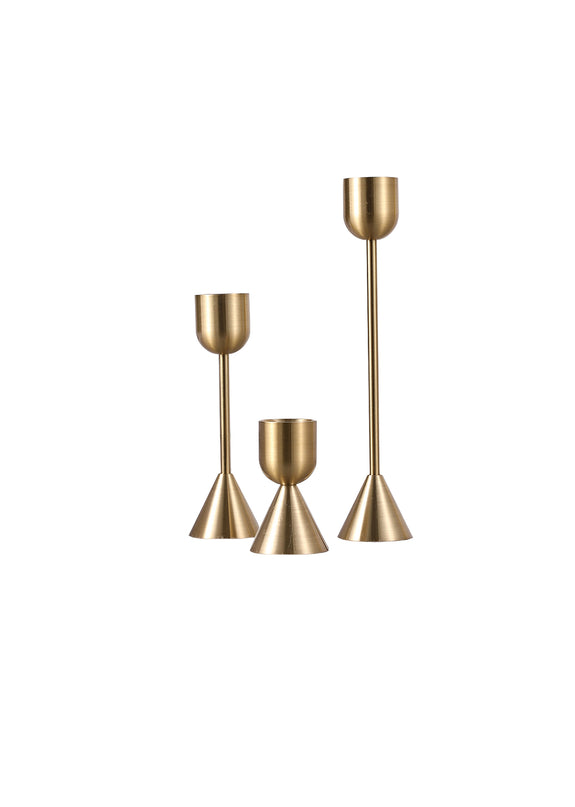 Copper Aluminum Metal Candle Holder Wedding Shooting Props Household Vintage Candle Holder