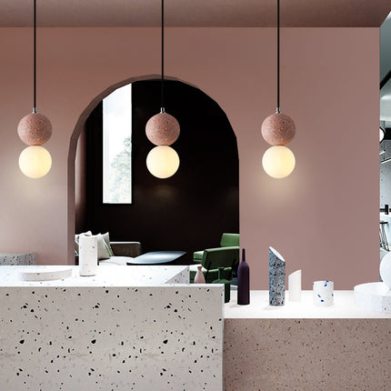 Nordic Ins Modern Cement Terrazzo Small Chandelier