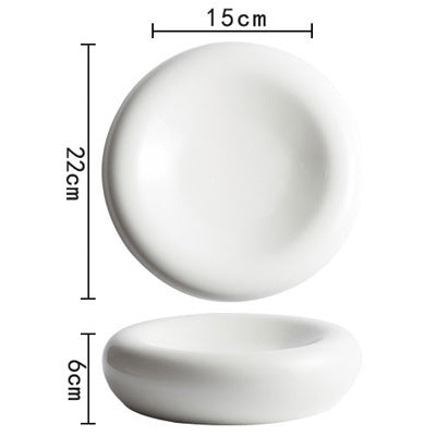 Hot Pot Tableware Ceramic Mood Dishes White