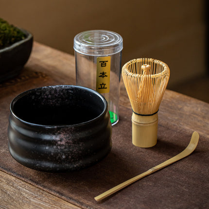 Tea Bowl Matcha Brushing Tea Tool Set Japanese Gift Box B