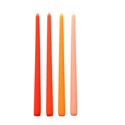 Colourful candles Red and Orange