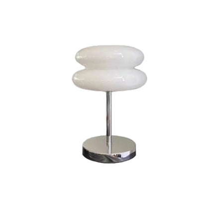 Bauhaus Macaron mushroom Glass Table Lamp White