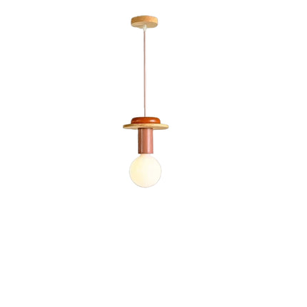 Scandinavian Wood LED Hanging Lamp Ceiling Chandelier Lustre G