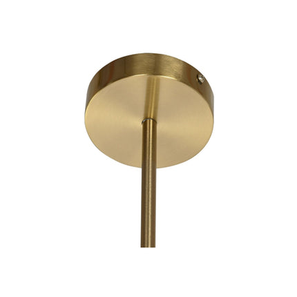 Ceiling Light Crystal Golden Metal White