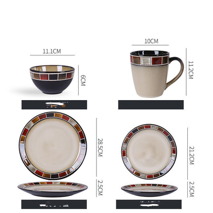 Dish Dishes Western-style Household Dishes Fruit Dishes Flat Dishes Nordic Tableware K