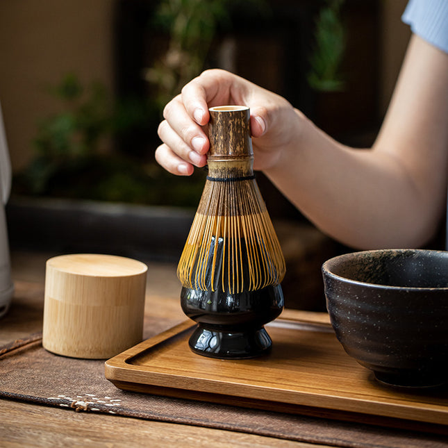 Tea Bowl Matcha Brushing Tea Tool Set Japanese Gift Box