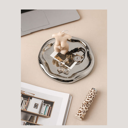 Simple And Creative Decoration Dessert Plate Ceramic Jewelry