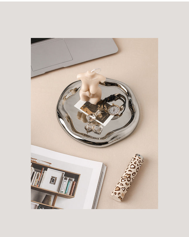 Simple And Creative Decoration Dessert Plate Ceramic Jewelry